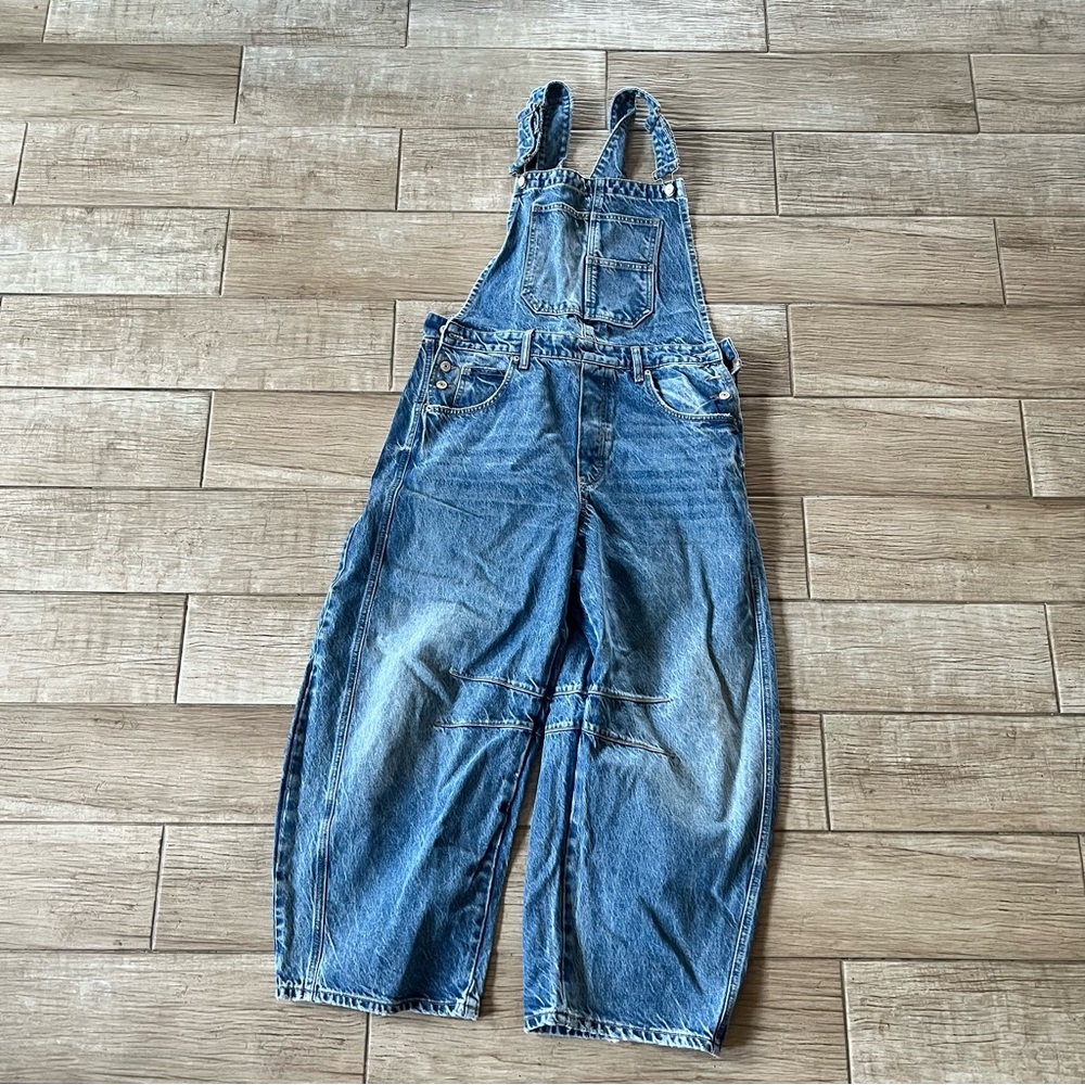 We the free good luck barrel overalls